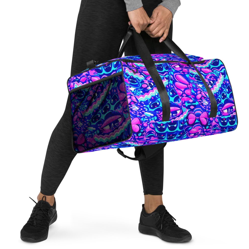 Electric Candy Riot on Duffle Bag — Right Front