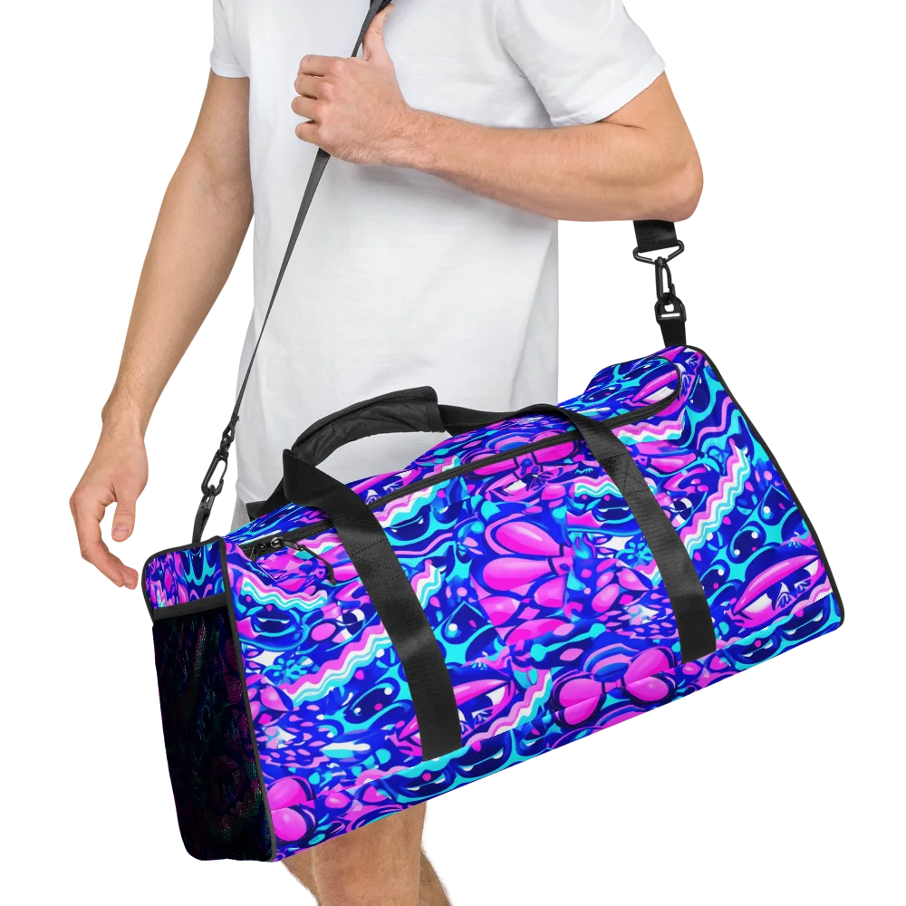 Electric Candy Riot on Duffle Bag — Right Front