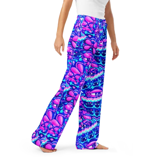 Electric Candy Riot on a Women's Pajama Pants