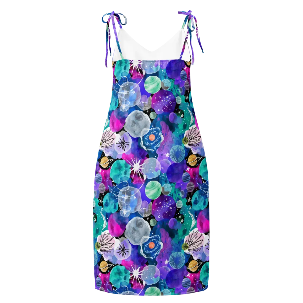 Stellar Bouquet on Slip Dress — Back