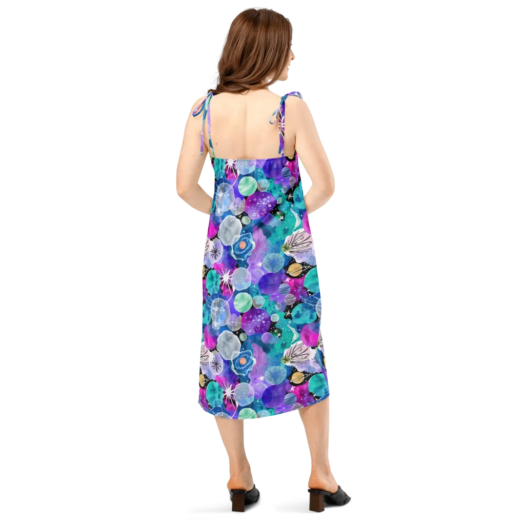 Stellar Bouquet on Slip Dress — Back