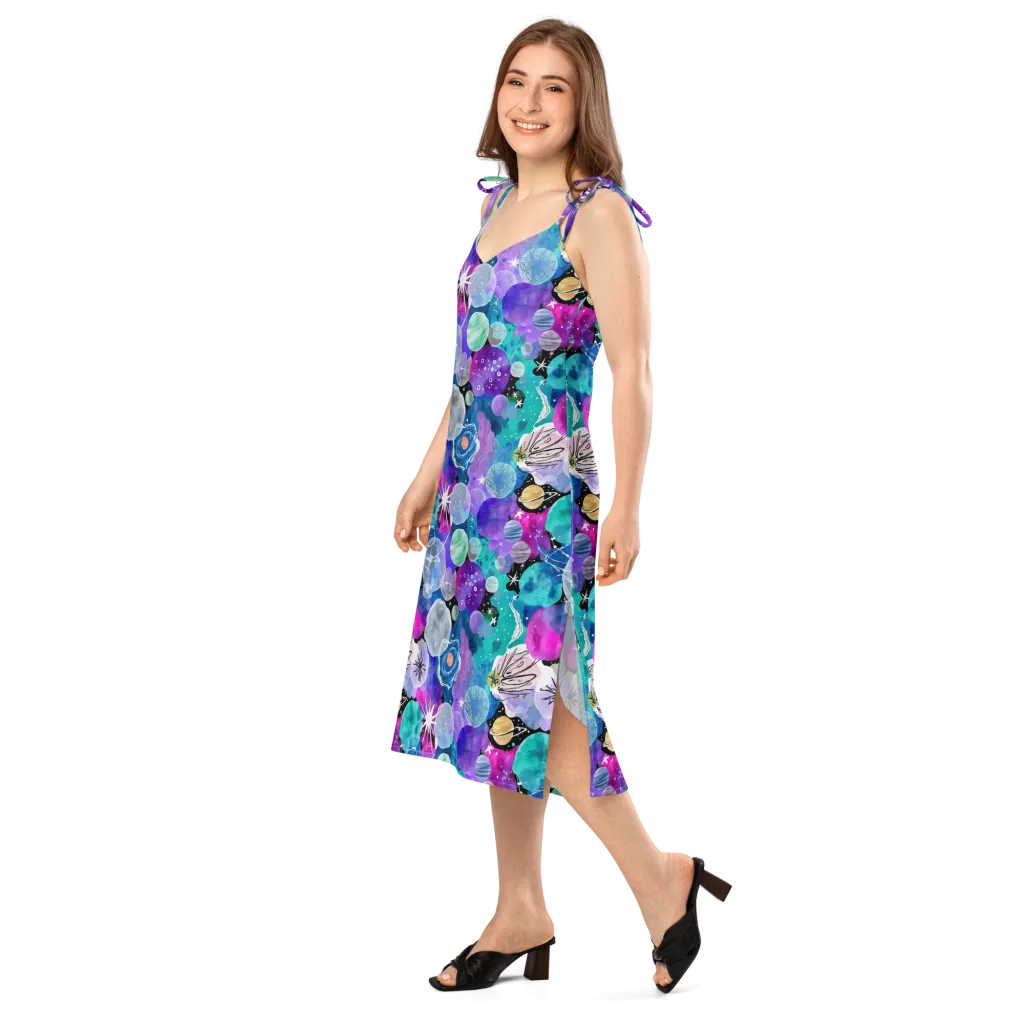 Stellar Bouquet on Slip Dress — Left Front