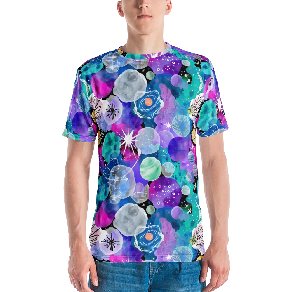 Stellar Bouquet on Men's Crew Neck T-Shirt — Front