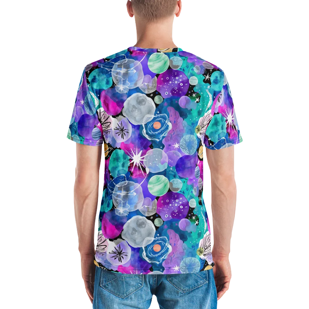Stellar Bouquet on Men's Crew Neck T-Shirt — Back