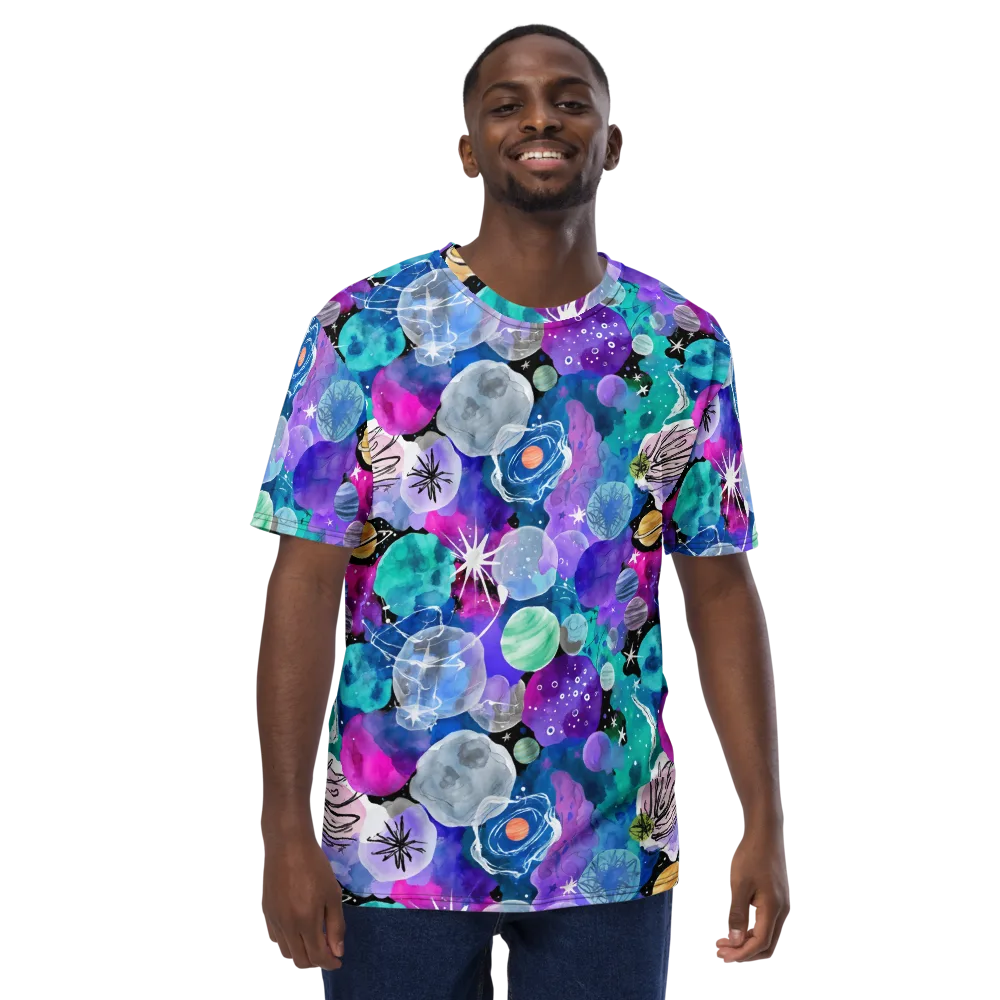 Stellar Bouquet on Men's Crew Neck T-Shirt — Front