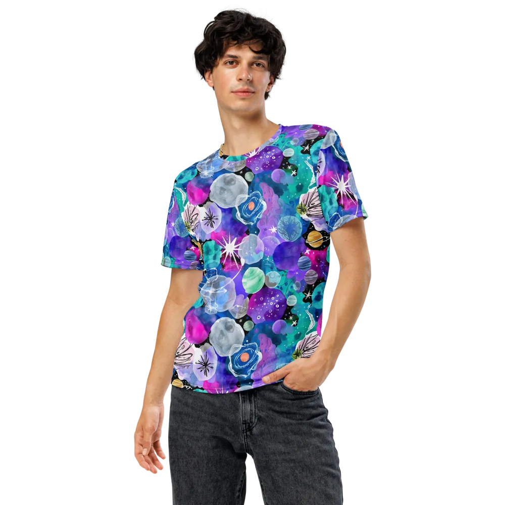 Stellar Bouquet on Men's Crew Neck T-Shirt — Front