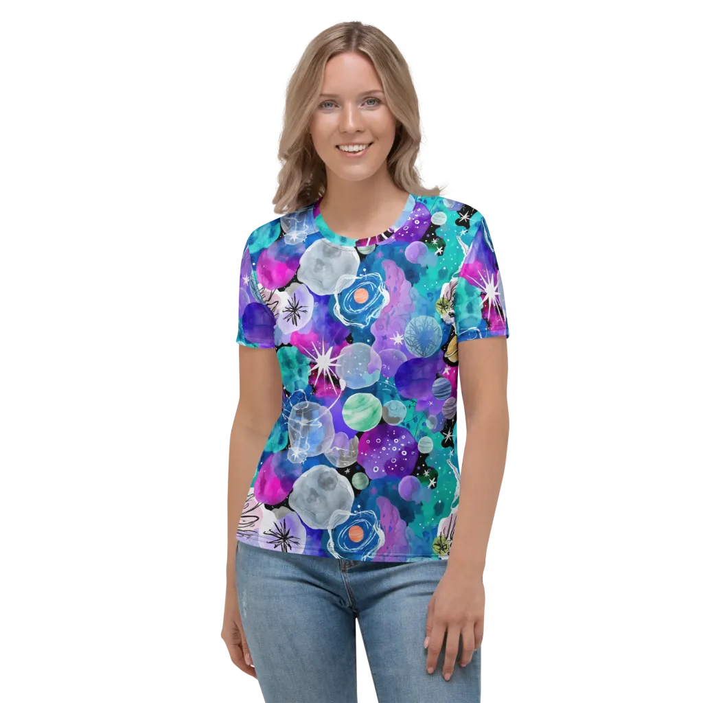 Stellar Bouquet on Women's Crew Neck T-Shirt — Front