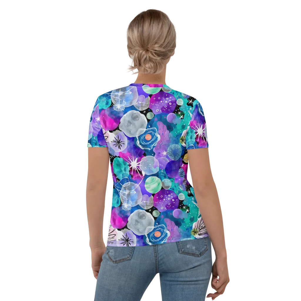 Stellar Bouquet on Women's Crew Neck T-Shirt — Back