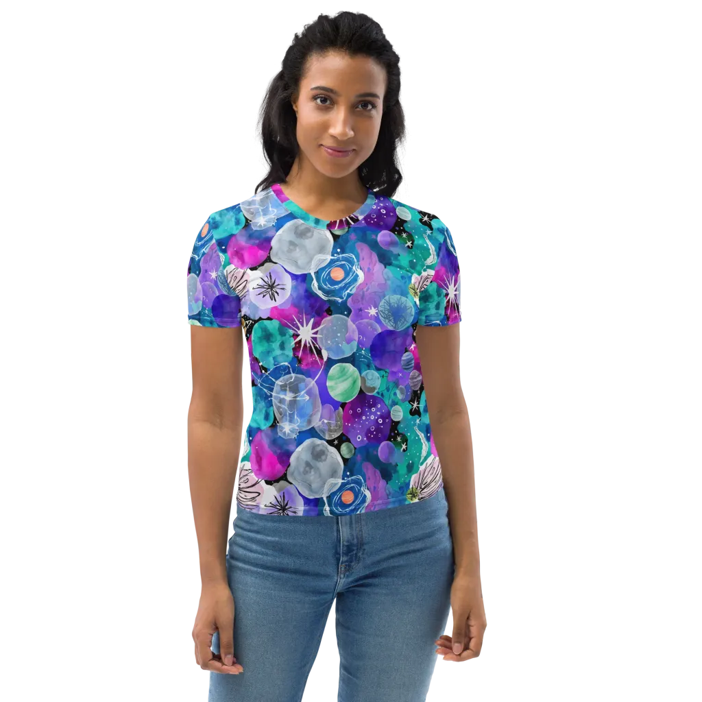 Stellar Bouquet on Women's Crew Neck T-Shirt — Front