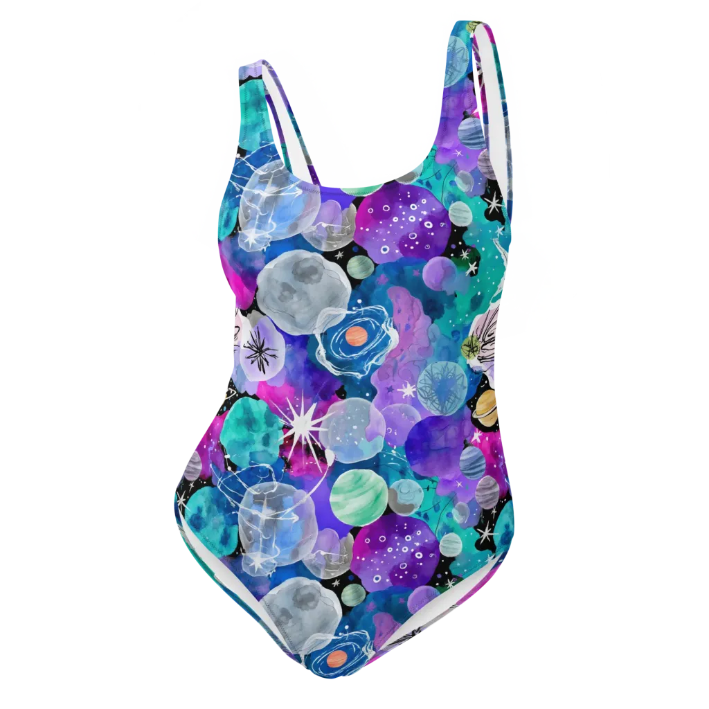 Stellar Bouquet on One-Piece Swimsuit — Front