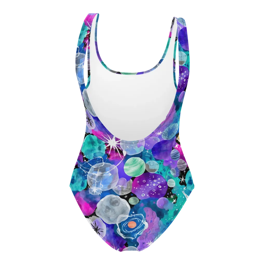 Stellar Bouquet on One-Piece Swimsuit — Back