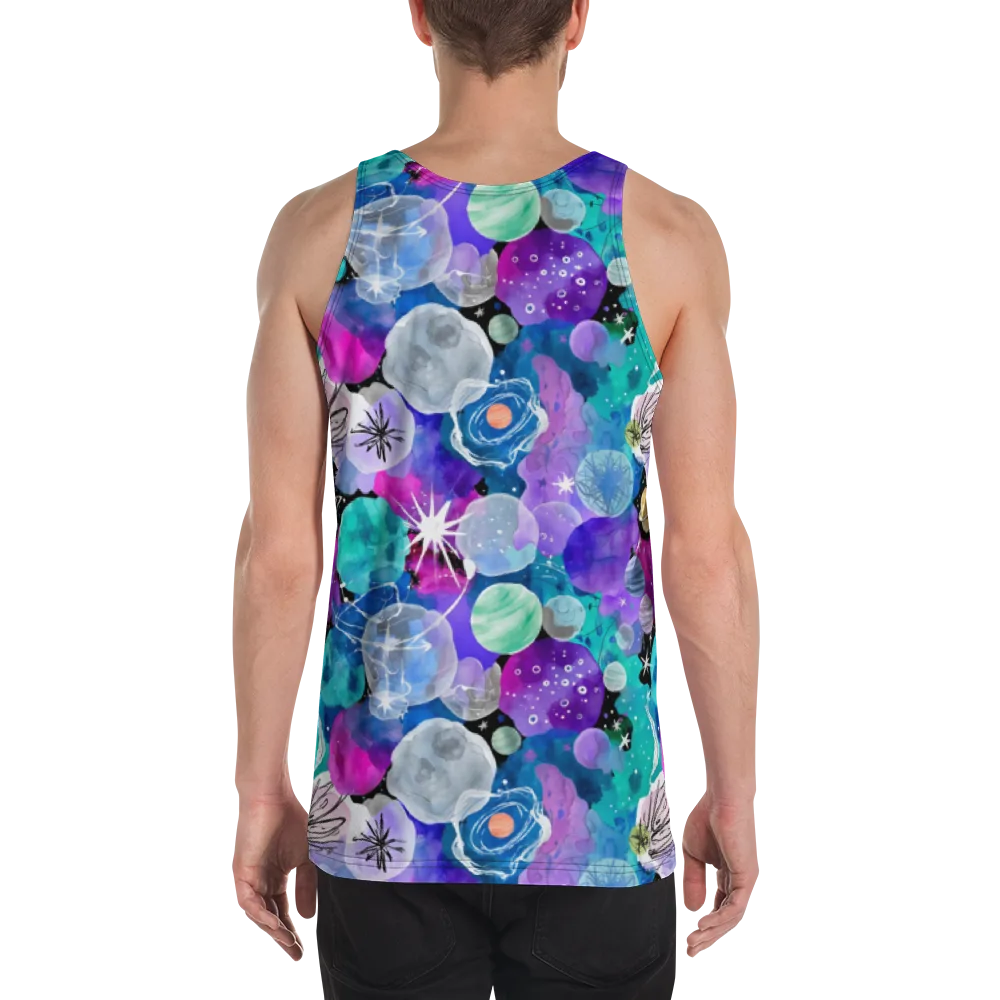 Stellar Bouquet on Men's Tank Top — Back