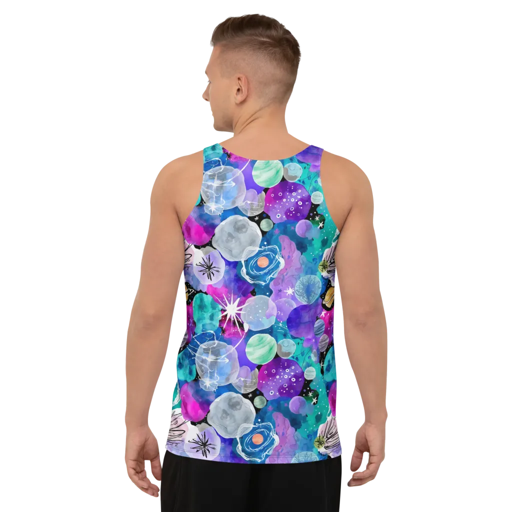 Stellar Bouquet on Men's Tank Top — Back