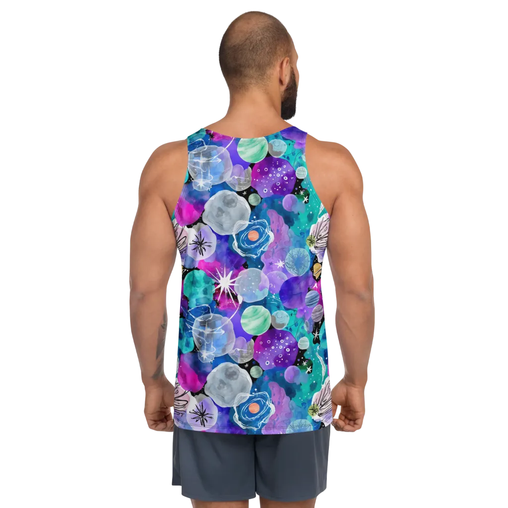 Stellar Bouquet on Men's Tank Top — Back