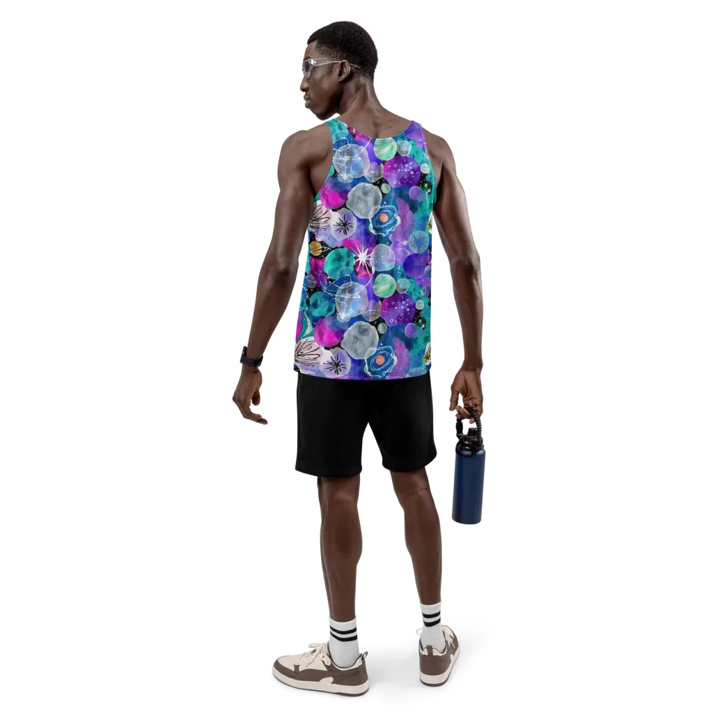 Stellar Bouquet on Men's Tank Top — Back