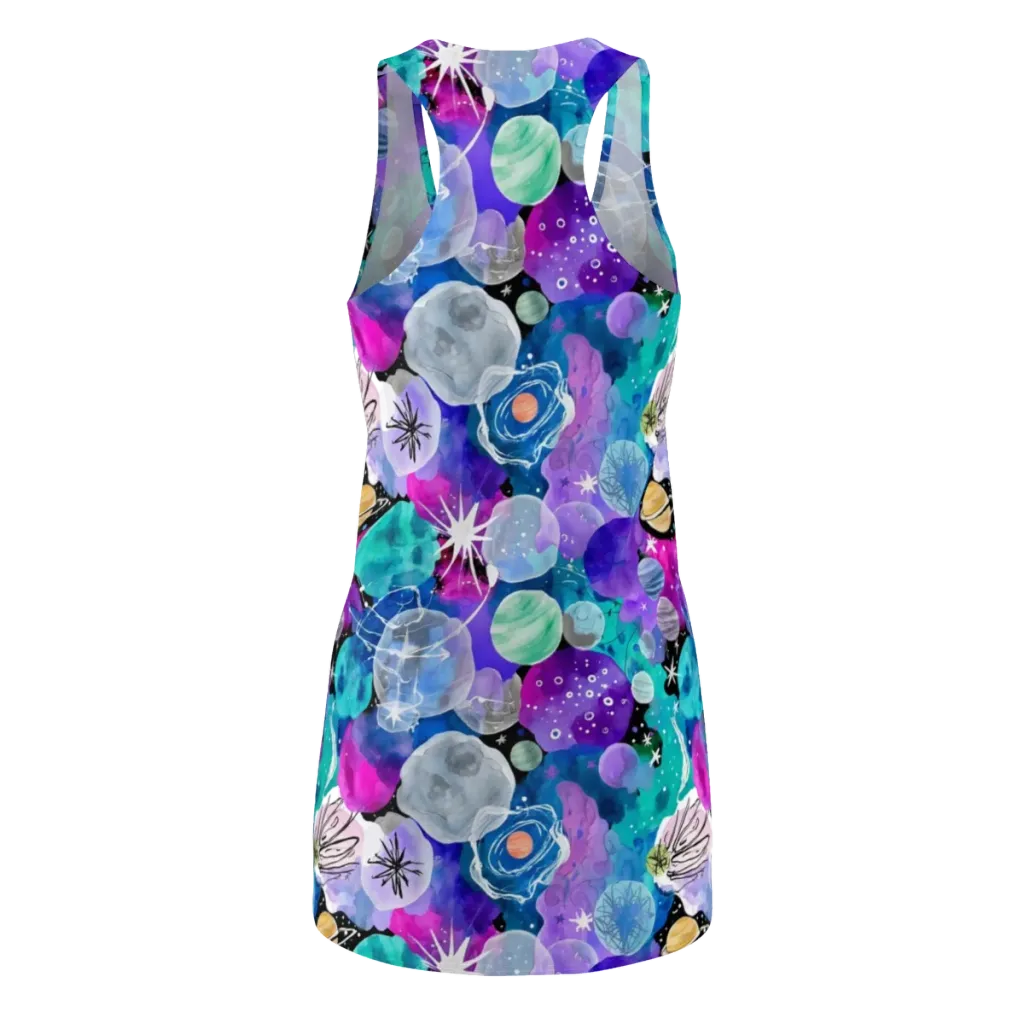 Stellar Bouquet on Racerback Dress — Back