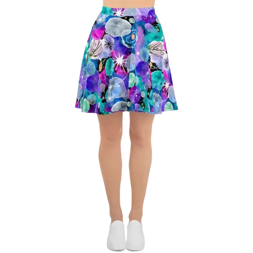 Stellar Bouquet on a Skater Skirt
