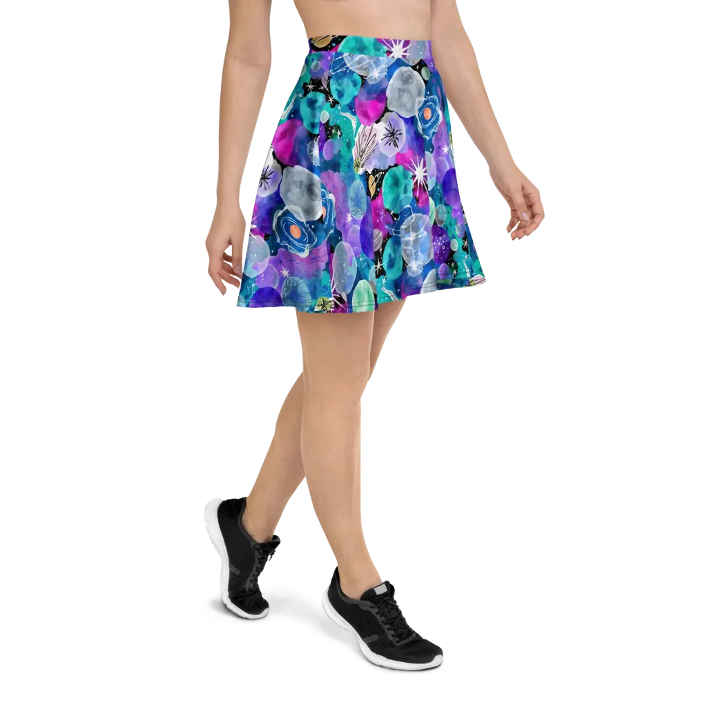 Stellar Bouquet on Skater Skirt — Right