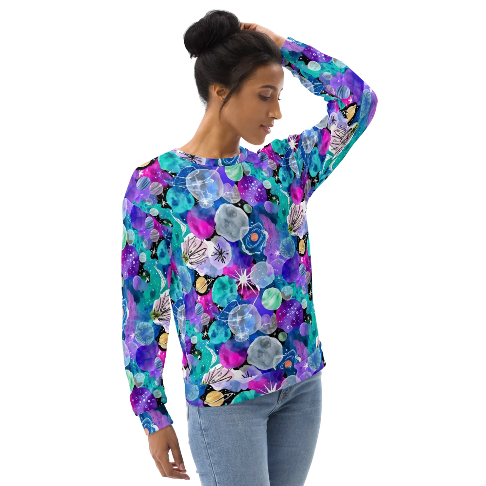 Stellar Bouquet on Sweatshirt — Right Front