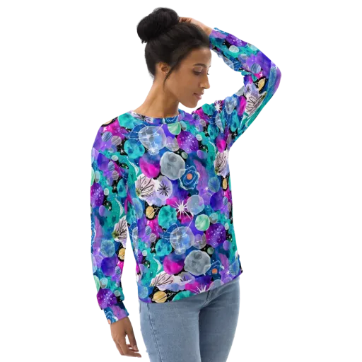 Stellar Bouquet on a Sweatshirt