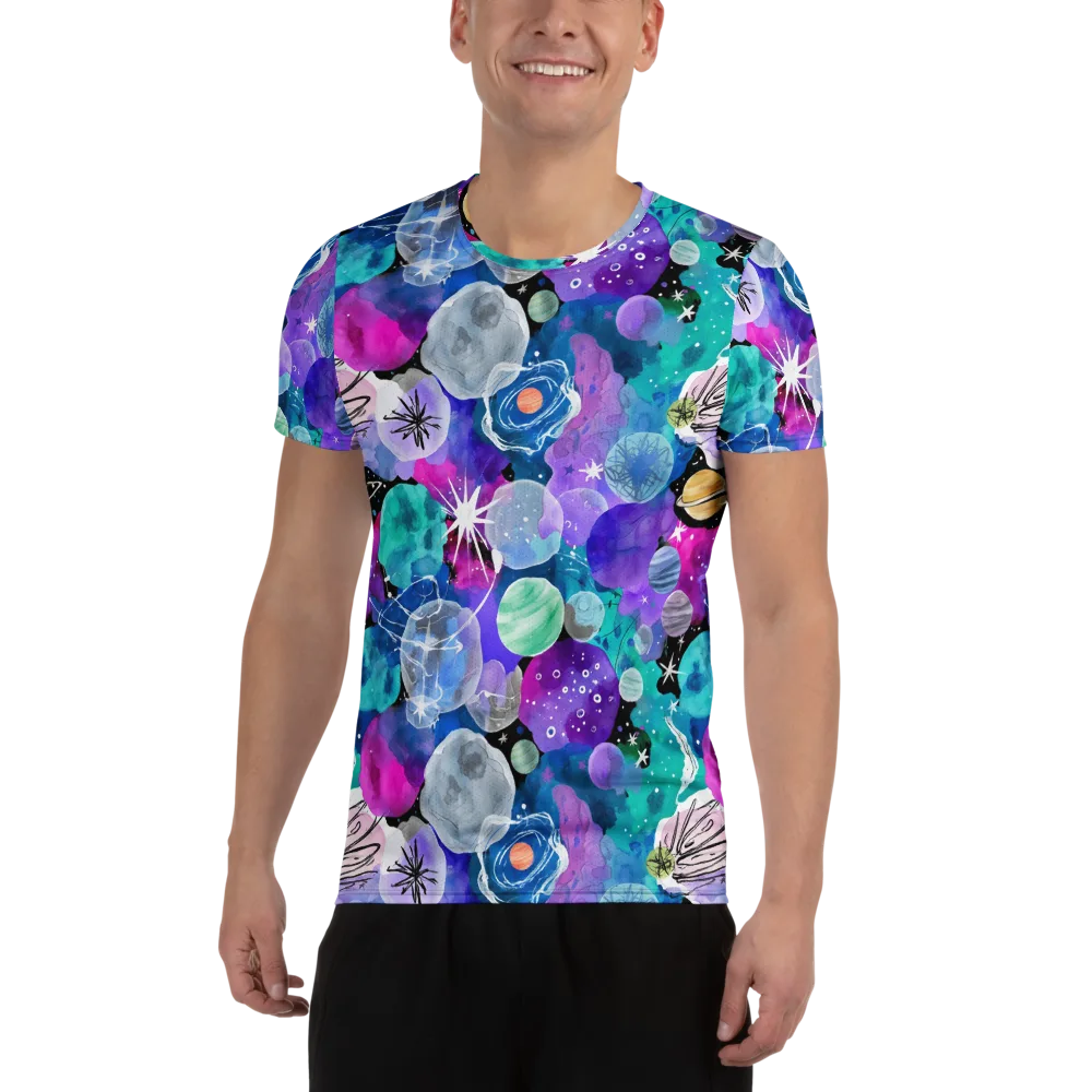 Stellar Bouquet on Men's Athletic T-Shirt — Front