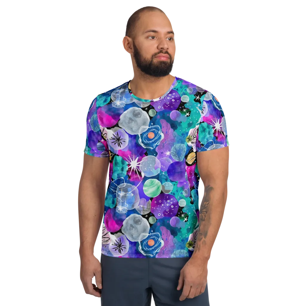 Stellar Bouquet on Men's Athletic T-Shirt — Front