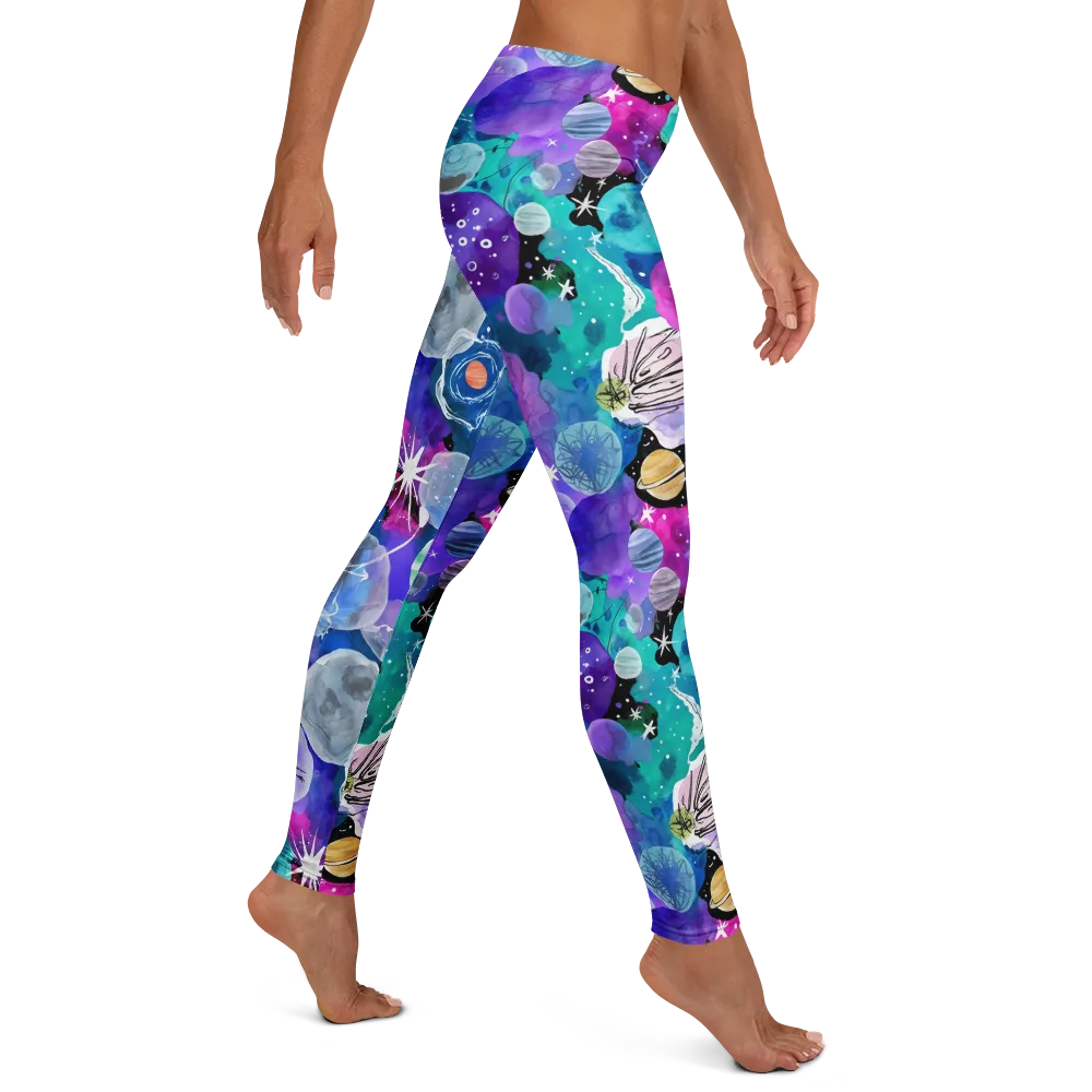 Stellar Bouquet on Leggings — Right