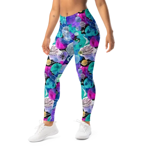 Stellar Bouquet on a Leggings