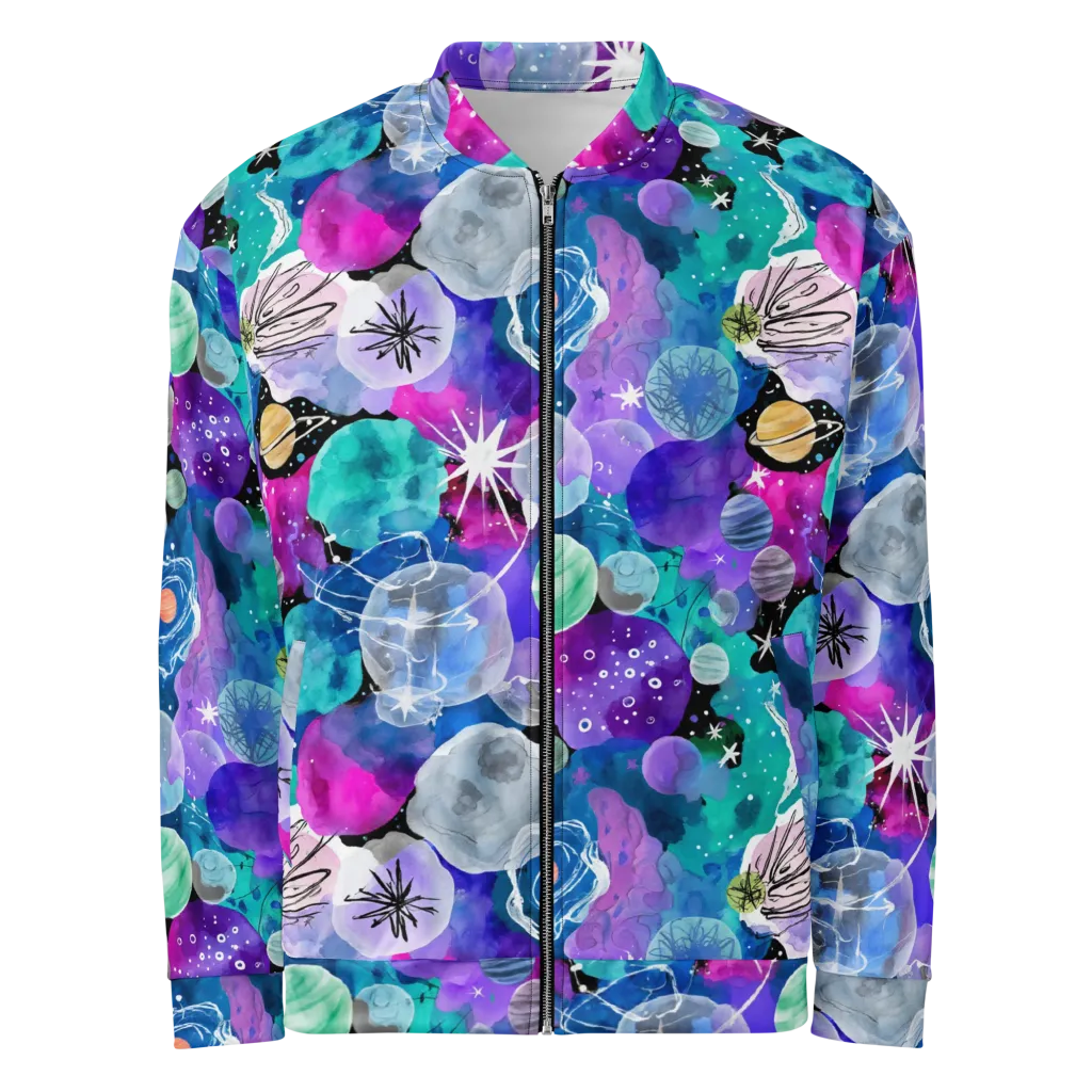 Stellar Bouquet on Bomber Jacket — Front