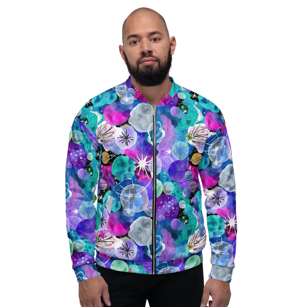 Stellar Bouquet on Bomber Jacket — Front