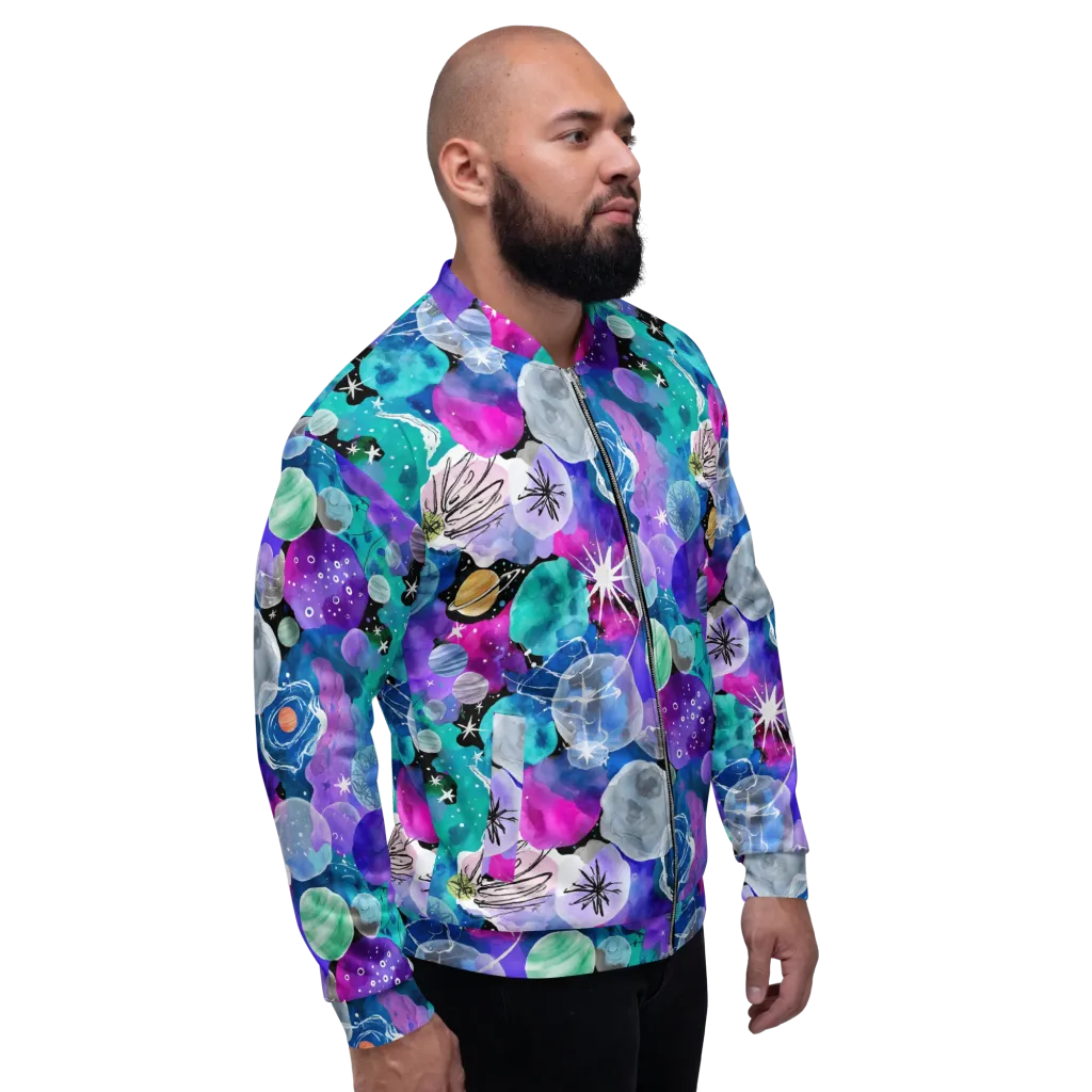 Stellar Bouquet on Bomber Jacket — Right