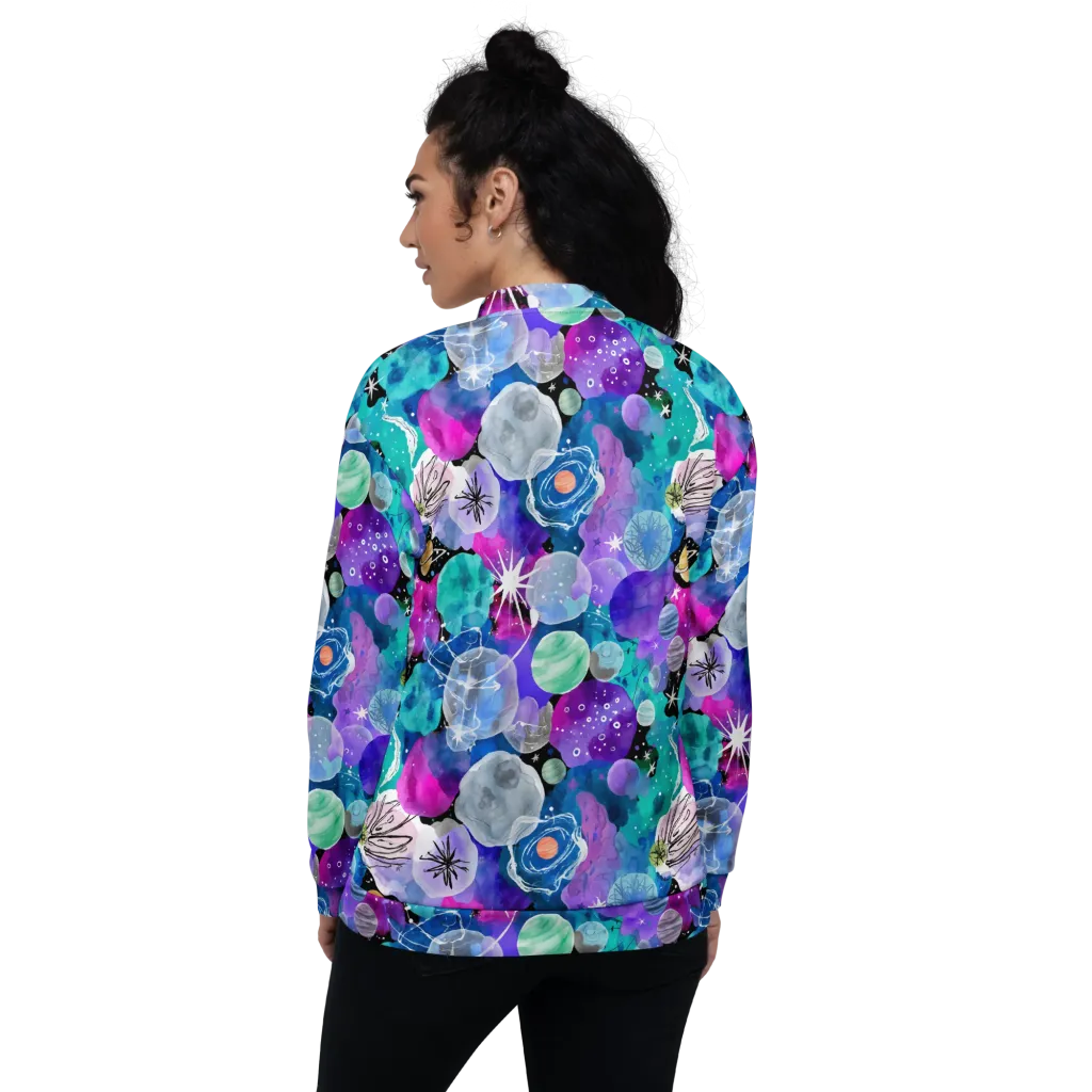 Stellar Bouquet on Bomber Jacket — Back