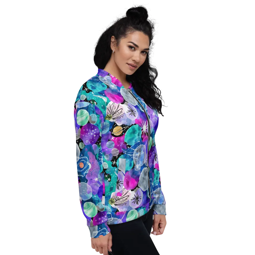 Stellar Bouquet on Bomber Jacket — Right