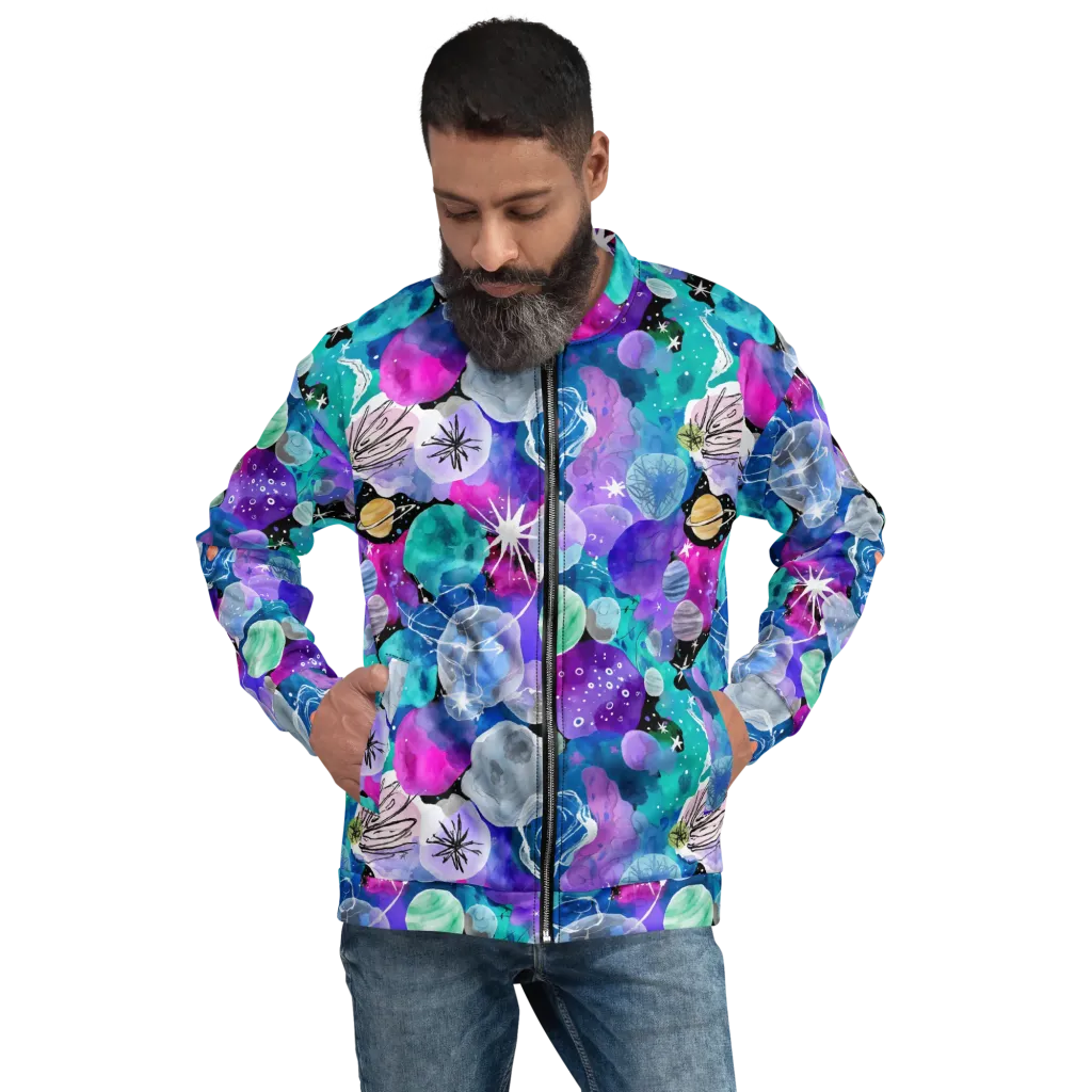 Stellar Bouquet on Bomber Jacket — Front