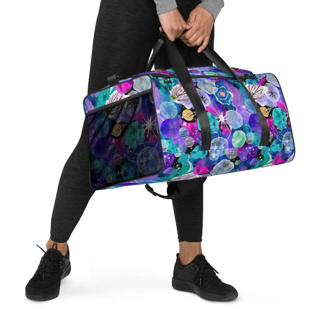 Stellar Bouquet on Duffle Bag — Right Front