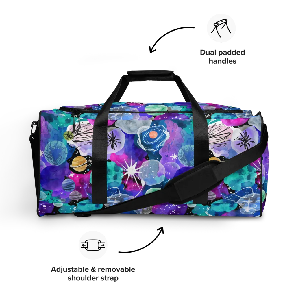 Stellar Bouquet on Duffle Bag — Front