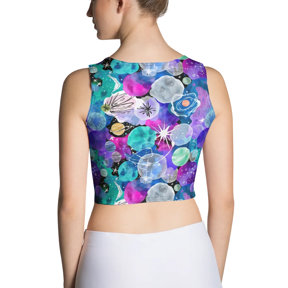 Stellar Bouquet on Crop Top — Back