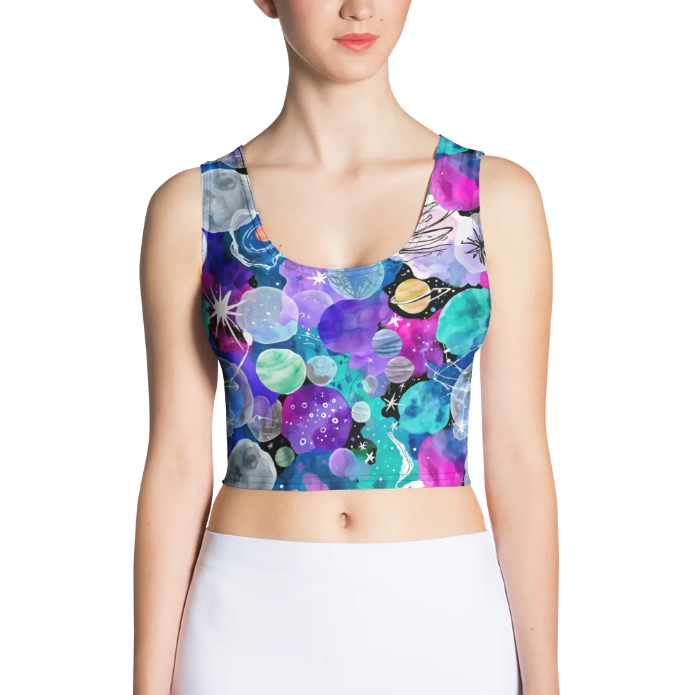 Stellar Bouquet on Crop Top — Front