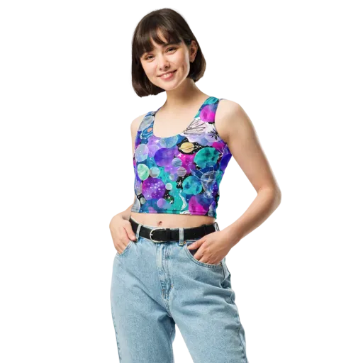 Stellar Bouquet on a Crop Top