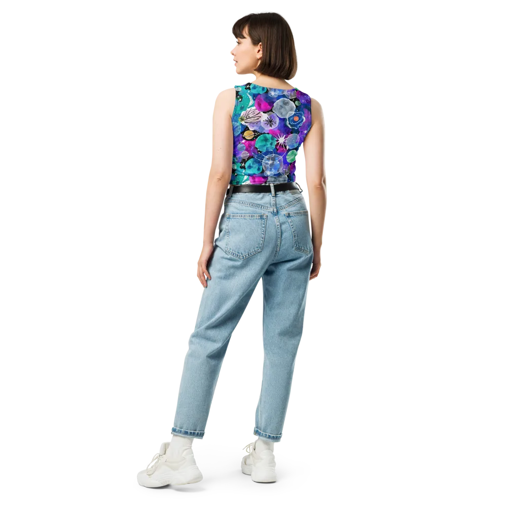 Stellar Bouquet on Crop Top — Back