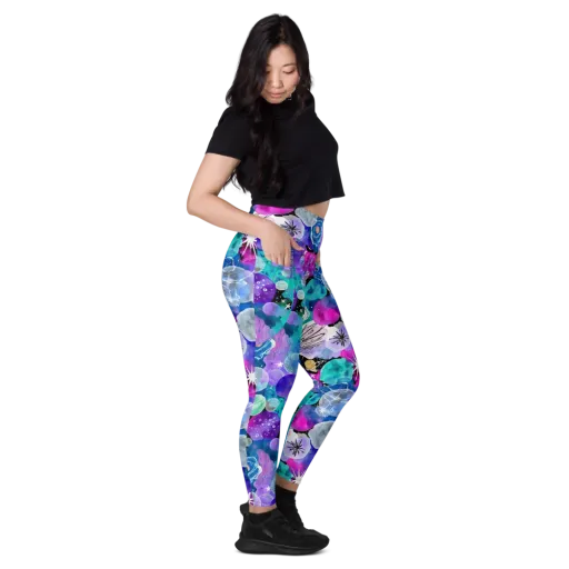 Stellar Bouquet on a Leggings with Pockets