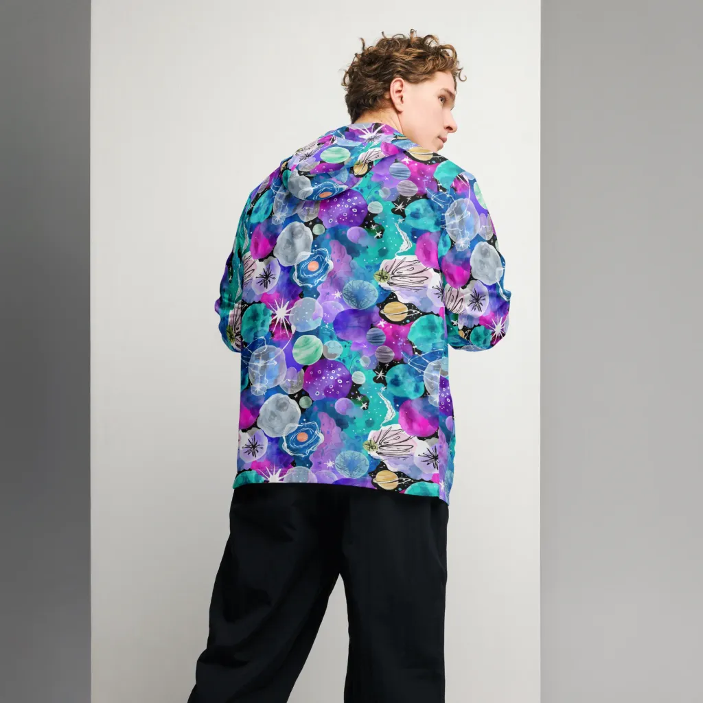 Stellar Bouquet on Men's Windbreaker — Back