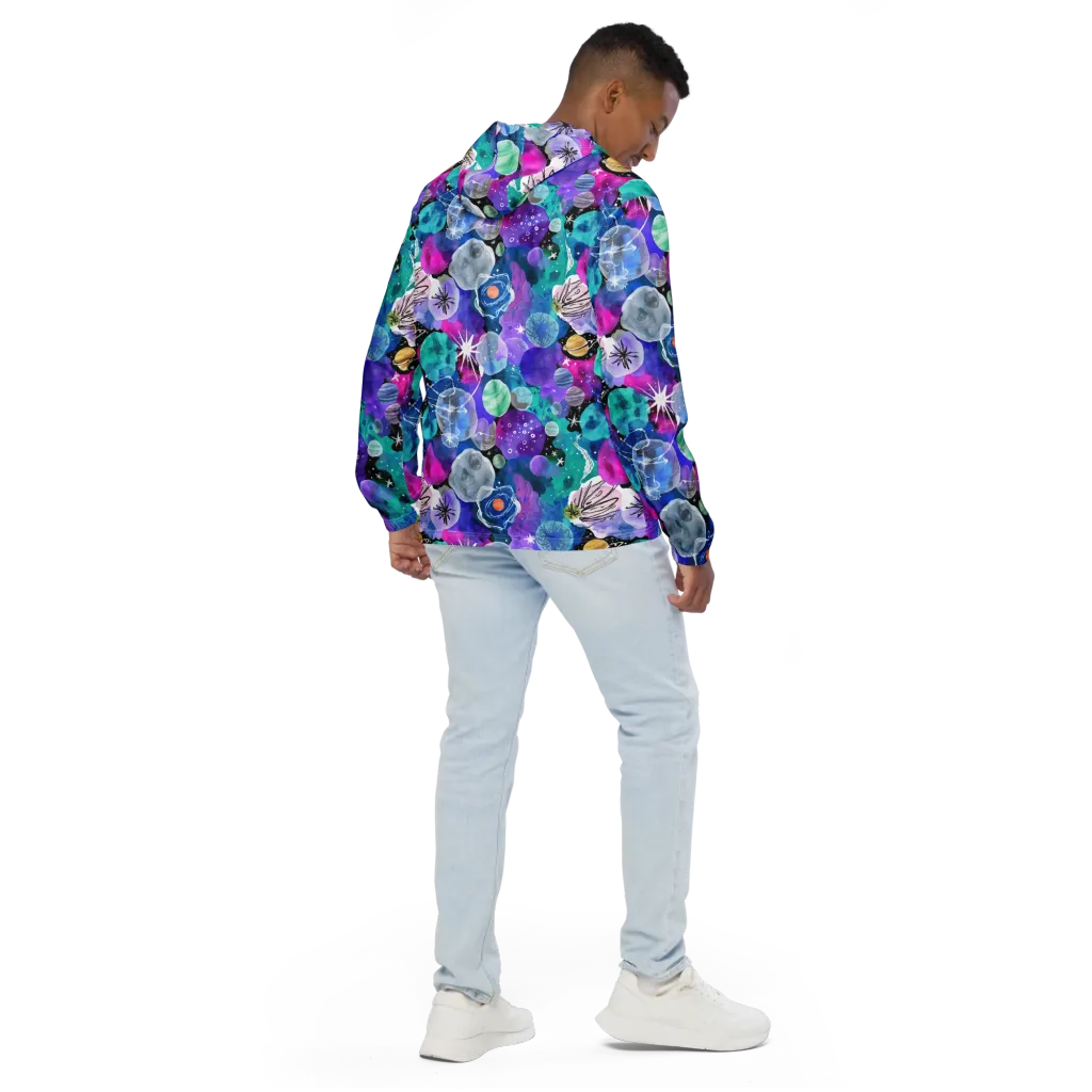 Stellar Bouquet on Men's Windbreaker — Back