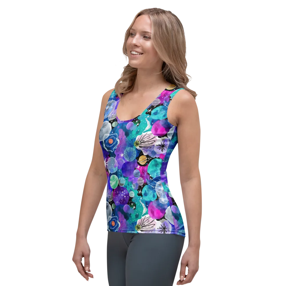 Stellar Bouquet on Women's Tank Top — Left Front
