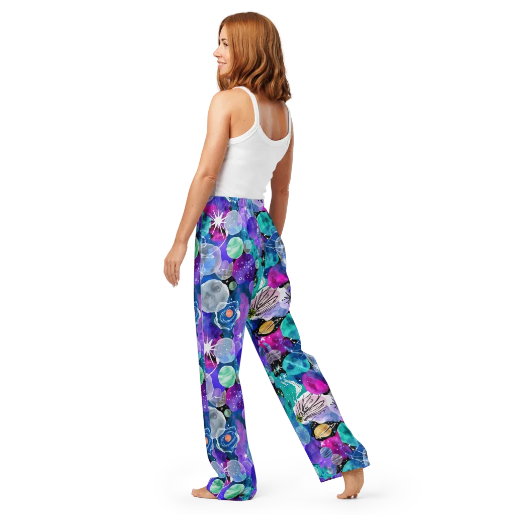 Stellar Bouquet on Women's Pajama Pants — Back