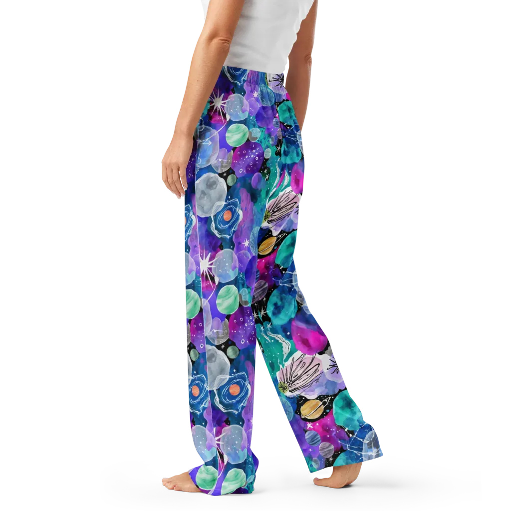 Stellar Bouquet on Women's Pajama Pants — Left