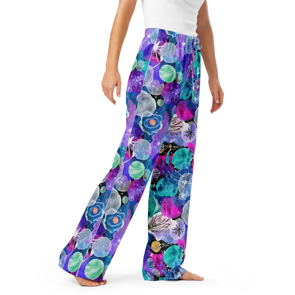 Stellar Bouquet on Women's Pajama Pants — Right Front