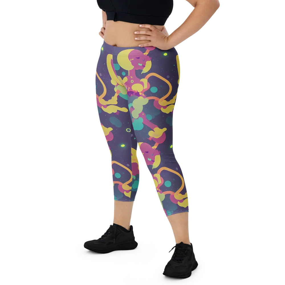 Cosmic Playroom on Capri Leggings — Front