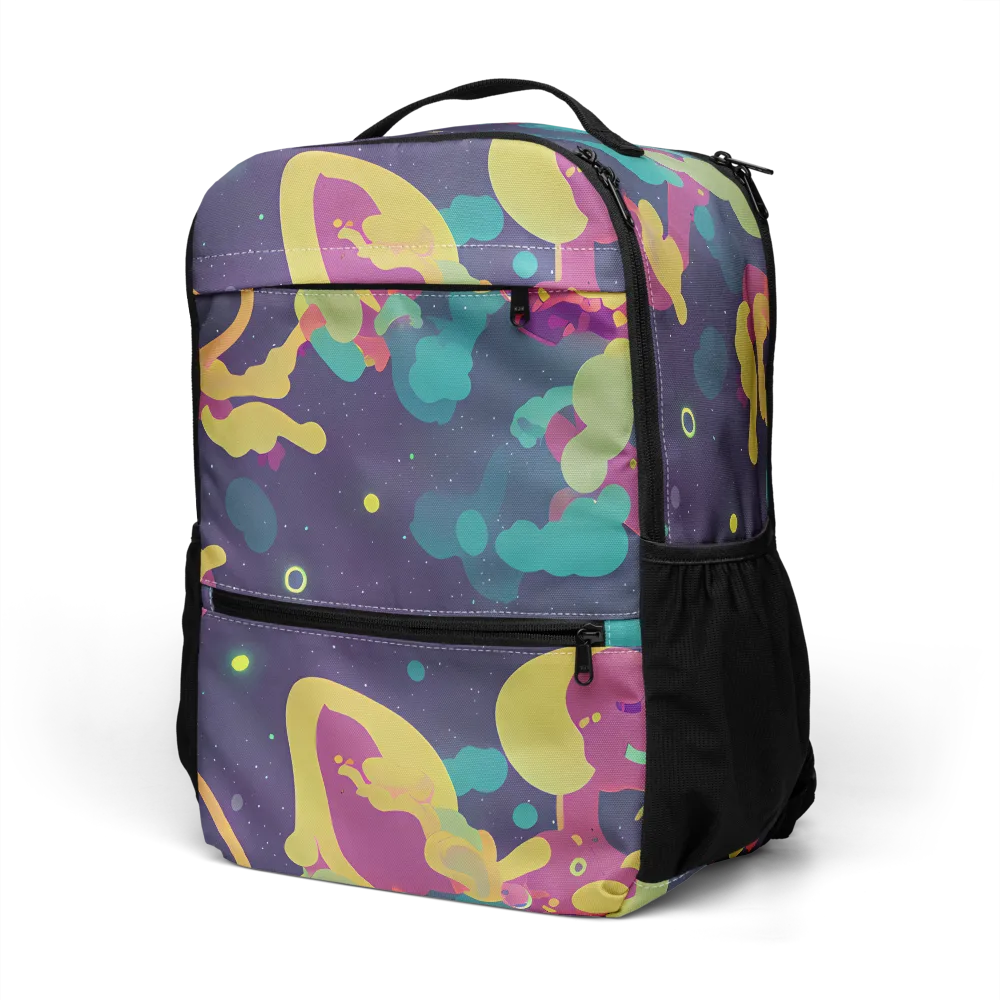 Cosmic Playroom on Utility Backpack — Left Front