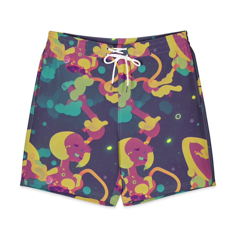 Cosmic Playroom on Men's Board Shorts — Front